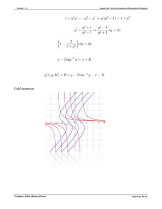 Modulo I y II Apuntes del Curso de Ecuaciones Diferenciales Ordinarias
Profesor: Edis Alberto Flores Página 52 de 62
Gráficamente:
 