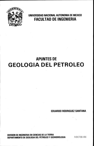 Apuntes de geologia del petroleo