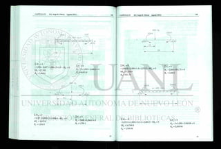 3 5 9 4 2187
ZMa=O
- 3,594 + 2,187 +1,500 x 5 x 2.5 - 5RB = 0
5Rb =17,343
Rß = 3,468.6
3000 Kg
ZMb = o
- 2,187 + 3,000 x 2 +1,006.6 - 4RC = 0
4RC = 4,819.6
Rc = 1,204.9
= o
RA -5 x 1,500 + 3,468.6 = 0
RA =4,031.4
Z F y = 0
3,000+ 1,204.9 = 0
=1,795.1
2000 Kg
ZA/C = 0
-1,006.6 + 2,000 x 1.5 +1,333.5 - 4RD = 0
4RD =3,326.9
RD =831.73
E ^ = 0
Rc- 2,000 + 831.73 = 0
Rc =1,168.3
Z M d = O
-1,333.5 +1,200 X 5 X 2.5 + 3,083.3 - 5RE = 0
= 16,749.8
= 3,349.96
ZFy= 0
RD —5x 1,200 + 3,349.96
RD = 2,650.04
 