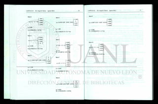 Barra 2
e 2 : = ( - l 0 l 0).
e 3 : = ( - l 0 1 0).
' -0.61 ^
-6.964
-0.896
^-6.964
e2 -0.286
P2 (-0.286)(i05) =-30 Ton
Barra 3
( -0.896^
-6.964
-1.494
e3 = -0.598
P3 (-0.598X52.5) = -31.4 Ton
Barra 4
e4:= (-0.958 0.287 0.958 -0.287).
e4 = 1-109
P4 = (1.109)(30.17) = 33.5 Ton
7
0 ^
0
-0.899
v -6.864/
Barra 5
e5:= (0.958 0.287 -0.958 -0.287)
e5= 1.085
Ps = (1.085X30.17) = 32.7 Ton
'-1.494x
0
-0.581
v-6.831/
Barra 6
e6 :=(0 -1 0 l).
-0.849^
-6.864
- 0 . 6 1
v-6.964/
e6 = -0.1
P6 = (-0.1)(87.5) = -8.75 Ton
Barra 7
e7 :=(0 -1 0 1).
-6.831
-0.896
V-6.924/
e7 =-0.093
P7= (-0.093)(87.5) = -8.14
Barra 8
e8:= (-0.857 0.515 0.857 -0.515).
es = -0.043
P8 = (-0.043)(54.07) = -2.32Ton
' -0.61 ^
-6.964
-0.581
Barra 9
e9:= (0.857 0.515 -0.857 -0.515).
( -0.899^
-6.864
-0.896
v -6.924/
e9 =-0.028
P9= (-0.028X54.07) = -1.5 Ton
Barra 10
e1 0 :=(-l 0 1 0).
/
-0.899x
-6.864
-0.581
-6.831
eio - 0.318 cm
P1 0 - (0.318)(105) = 33.39 Ton
 