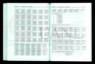 Matriz de r
1 . 0 6 0 7 9 0 E + 0 5
0 . 0 0 0 0 0 0 E + 0 0
0 . 0 0 0 0 0 0 E + 0 0
- 1 . 0 6 0 7 9 0 E + 0 5
0 . 0 0 0 0 C 0 E + 0 0
0 . 0 0 0 0 0 0 E + 0 0
igidez local
0 . 0 0 0 0 0 0 E + 0 0
1 . 5 8 9 0 7 9 E + 0 2
1 . 1 9 6 9 8 9 E + 0 5
0 . 0 0 0 0 0 0 E + 0 0
- 1 . 5 8 9 0 7 9 E + 0 2
1 . 1 9 6 9 8 9 E + 0 5
de la barra #
0 . 0 0 0 0 0 0 E + 0 0
1 . 1 9 6 9 8 9 E + 0 5
1 . 2 0 2 1 9 1 E + 0 8
0 . 0 0 0 0 0 0 E + 0 0
- 1 . 1 9 6 9 8 9 E + 0 5
6 . 0 1 0 9 5 6 E + 0 7
- 1 . 0 6 0 7 9 0 E + 0 5
0 . 0 0 0 0 0 0 E + 0 0
O.OO.OOOOE+OO
1 . 0 6 0 7 9 0 E + 0 5
0 . 0 0 0 0 0 0 E + 0 0
0 . 0 0 0 0 0 0 E + 0 0
0 . 0 0 0 0 0 0 E + 0 0
- 1 . 5 8 9 0 7 9 E + 0 2
- 1 . 1 9 6 9 8 9 E + 0 5
0 . O O O O O O E + O O
1 . 5 8 9 0 7 9 E + 0 2
• 1 . 1 9 6 9 8 9 E + 0 5
0.OOOCOOE+OO
1 . 1 9 6 9 8 9 E + 0 5
6 . 0 1 0 9 5 6 E + 0 7
0.OOOOOOE+OO
- 1 . 1 9 6 9 8 9 E + 0 5
1 . 2 0 2 1 9 1 E + 0 8
Matriz de rigidez global de
1 . 0 5 1 6 4 3 E + 0 5
9 . 8 0 0 4 9 9 E + 0 3
- 1 . 1 1 2 3 5 5 E + 0 4
- 1 . 0 5 1 6 4 3 E + 0 5
- 9 . 8 0 0 4 9 9 E + 0 3
- 1 . 1 1 2 3 5 5 E + 0 4
9 . 8 0 0 4 9 9 E + 0 3
1 . 0 7 3 6 2 1 E + 0 3
1 . 1 9 1 8 0 9 E + 0 5
- 9 . 8 0 0 4 9 9 E + 0 3
- 1 . 0 7 3 6 2 1 E + 0 3
1 . 1 9 1 8 0 9 E + 0 5
-1
1
1
1
-1
6
la barra #
1 1 2 3 5 5 E + 0 4
1 9 1 8 0 9 E + 0 5
2 0 2 1 9 1 E + 0 8
1 1 2 3 5 5 E + 0 4
1 9 1 8 0 9 E + 0 5
0 1 0 9 5 6 E + 0 7
- 1 . 0 5 1 6 4 3 E + 0 5
- 9 . 8 0 0 4 9 9 E + 0 3
1 . 1 1 2 3 5 5 E + 0 4
1 . 0 5 1 6 4 3 E + 0 5
9 . 8 0 0 4 9 9 E + 0 3
1 . 1 1 2 3 5 5 E + 0 4
- 9 . 8 0 0 4 9 9 E + 0 3
- 1 . 0 7 3 6 2 1 E + 0 3
- 1 . 1 9 1 8 0 9 E + 0 5
9 . 8 0 0 4 9 9 E + 0 3
1 . 0 7 3 6 2 1 E + 0 3
- 1 . 1 9 1 8 0 9 E + 0 5
- 1 . 1 1 2 3 5 5 E + 0 4
1 . 1 9 1 8 0 9 E + 0 5
6 . 0 1 0 9 5 6 E + 0 7
1 . 1 1 2 3 5 5 E + 0 4
- 1 . 1 9 1 8 0 9 E + 0 5
1 . 2 0 2 1 9 1 E + 0 8
Matriz de rigidez local
1 . 0 6 0 7 9 0 E + 0 5
0 . 0 0 0 0 0 0 E + 0 0
0 . 0 0 0 0 0 0 E + 0 0
- 1 . 0 6 0 7 9 0 E + 0 5
0 . O O O O O O E + O O
0 . 0 0 0 0 0 0 E + 0 0
0 . 0 0 0 0 0 0 E + 0 0
1 . 5 8 9 0 7 9 E + 0 2
1 . 1 9 6 9 8 9 E + 0 5
0 . 0 0 0 0 0 0 E + 0 0
- 1 . 5 8 9 0 7 9 E + 0 2
1 . 1 9 6 9 8 9 E + 0 5
de la barra #
0 . 0 0 0 0 0 0 E + 0 0
1 . 1 9 6 9 8 9 E + 0 5
1 . 2 0 2 1 9 1 E + 0 8
0 . 0 0 0 0 0 0 E + 0 0
- 1 . 1 9 6 9 8 9 E + 0 5
6 . 0 1 0 9 5 6 E + 0 7
- 1 . 0 6 0 7 9 0 E + 0 5
0 . O O O O O O E + O O
0 . 0 0 0 0 0 0 E + 0 0
1 . 0 6 0 7 9 0 E + 0 5
0 . 0 0 0 0 0 0 E + 0 0
0 . O O O O O O E + O O
0 . O O O O O O E + O O
• 1 . 5 8 9 0 7 9 E + 0 2
- 1 . 1 9 6 9 8 9 E + 0 5
0 . 0 0 0 0 0 0 E + 0 0
1 . 5 8 9 0 7 9 E + 0 2
- 1 . 1 9 6 9 8 9 E + 0 5
0 . O O O O O O E + O O
1 . 1 9 6 9 8 9 E + 0 5
6 . 0 1 0 9 5 6 E + 0 7
0 . OOOOOOE+OO
- 1 . 1 9 6 9 8 9 E + 0 5
1 . 2 0 2 1 9 1 E + 0 8
Matriz de rigidez global
1 . 0 5 1 6 4 3 E + 0 5
• 9 . 8 0 0 4 9 9 E + 0 3
1 . 1 1 2 3 5 5 E + 0 4
• 1 . 0 5 1 6 4 3 E + 0 5
9 . 8 0 0 4 9 9 E + 0 3
1 . 1 1 2 3 5 5 E + 0 4
- 9 . 8 0 0 4 9 9 E + 0 3
1 . 0 7 3 6 2 1 E + 0 3
1 . 1 9 1 8 0 9 E + 0 5
9 . 8 0 0 4 9 9 E + 0 3
- 1 . 0 7 3 6 2 1 E + 0 3
1 . 1 9 1 8 0 9 E + 0 5
de la barra #
1 . 1 1 2 3 5 5 E + 0 4
1 . 1 9 1 8 0 9 E + 0 5
1 . 2 0 2 1 9 1 E + 0 8
- 1 . 1 1 2 3 5 5 E + 0 4
- 1 . 1 9 1 8 0 9 E + 0 5
6 . 0 1 0 9 5 6 E + 0 7
- 1 . 0 5 1 6 4 3 E + 0 5
9 . 8 0 0 4 9 9 E + 0 3
- 1 . 1 1 2 3 5 5 E + 0 4
1 . 0 5 1 6 4 3 E + 0 5
- 9 . 8 0 0 4 9 9 E + 0 3
- 1 . 1 1 2 3 5 5 E + 0 4
9 . 8 0 0 4 9 9 E + 0 3
- 1 . 0 7 3 6 2 1 E + 0 3
- 1 . 1 9 1 8 0 9 E + 0 5
- 9 . 8 0 0 4 9 9 E + 0 3
1 . 0 7 3 6 2 1 E + 0 3
- 1 . 1 9 1 8 0 9 E + 0 5
1 . 1 1 2 3 5 5 E + 0 4
1 . 1 9 1 8 0 9 E + 0 5
6 . 0 1 0 9 5 6 E + 0 7
- 1 . 1 1 2 3 5 5 E + 0 4
- 1 . 1 9 1 8 0 9 E + 0 5
1 . 2 0 2 1 9 1 E + 0 8
Matriz de rigidez local
2 . 6 6 3 5 0 0 E + 0 5
0 . O O O O O O E + O O
0 . O O O O O O E + O O
- 2 . 6 6 3 5 0 0 E + 0 5
0 . 0 0 0 0 0 0 E + 0 0
0 . O O O O O O E + O O
0 . 0 0 0 0 0 0 E + 0 0
2 . 5 1 5 4 5 0 E + 0 3
7 . 5 4 6 3 5 0 E + 0 5
0 . 0 0 0 0 0 0 E + 0 0
- 2 . 5 1 5 4 5 0 E + 0 3
7 . 5 4 6 3 5 0 E + 0 5
de la barra #
0 . 0 0 0 0 0 0 E + 0 0
7 . 5 4 6 3 5 0 E + 0 5
3 . 0 1 8 5 4 0 E + 0 8
0 . O O O O O O E + O O
- 7 . 5 4 6 3 5 0 E + 0 5
1 . 5 0 9 2 7 0 E + 0 8
- 2 . 6 6 3 5 0 0 E + 0 5
0 . 0 0 0 0 0 0 E + 0 0
0 . 0 0 0 0 0 0 E + 0 0
2 . 6 6 3 5 0 0 E + 0 5
0 . 0 0 0 0 0 0 E + 0 0
0 . O O O O O O E + O O
0 . 0 0 0 0 0 0 E + 0 0
- 2 . 5 1 5 4 5 0 E + 0 3
- 7 . 5 4 6 3 5 0 E + 0 5
0 . O O O O O O E + O O
2 . 5 1 5 4 5 0 E + 0 3
- 7 . 5 4 6 3 5 0 E + 0 5
0 . O O O O O O E + OO
7 . 5 4 6 3 5 0 E + 0 5
1 . 5 0 9 2 7 0 E + 0 8
0 . O O O O O O E + O O
- 7 . 5 4 6 3 5 0 E + 0 5
3 . 0 1 8 5 4 0 E + 0 8
Matriz de rigidez global
2 . 5 1 5 4 5 0 E + 0 3
0 . 0 0 0 0 0 0 E + 0 0
- 7 . 5 4 6 3 5 0 E + 0 5
- 2 . 5 1 5 4 5 0 E + 0 3
0 . 0 0 0 0 0 0 E + 0 0
- 7 . 5 4 6 3 5 0 E + 0 5
0 . 0 0 0 0 0 0 E + 0 0
2 . 6 6 3 5 0 0 E + 0 5
0 . 0 0 0 0 0 0 E + 0 0
0 . O O O O O O E + O O
- 2 . 6 6 3 5 0 0 E + 0 5
0 . 0 0 0 0 0 0 E + 0 0
de la barra #
- 7 . 5 4 6 3 5 0 E + 0 5
0 . O O O O O O E + O O
3 . 0 1 8 5 4 0 E + 0 8
7 . 5 4 6 3 5 0 E + 0 5
0 . 0 0 0 0 0 0 E + 0 0
1 . 5 0 9 2 7 0 E + 0 8
- 2 . 5 1 5 4 5 0 E + 0 3
0 . 0 0 0 0 0 0 E + 0 0
7 . 5 4 6 3 5 0 E + 0 5
2 . 5 1 5 4 5 0 E + 0 3
0 . 0 0 0 0 0 0 E + 0 0
7 . 5 4 6 3 5 0 E + 0 5
0 . O O O O O O E + O O
- 2 . 6 6 3 5 0 0 E + 0 5
0 . O O O O O O E + O O
0 . 0 0 0 0 0 0 E + 0 0
2 . 6 6 3 5 0 0 E + 0 5
0 . 0 0 0 0 0 0 E + 0 0
- 7 . 5 4 6 3 5 0 E + 0 5
0 . O O O O O O E + O O
1 . 5 0 9 2 7 0 E + 0 8
7 . 5 4 6 3 5 0 E + 0 5
0 . O O O O O O E + O O
3 . 0 1 8 5 4 0 E + 0 8
Matriz Kll
3 . 0 1 8 5 4 0 E + 0 8
0 . O O O O O O E + O O
7 . 5 4 6 3 5 0 E + 0 5
1 . 1 1 2 3 5 5 E + 0 4
0 . 0 0 0 0 0 0 E + 0 0
1 . 1 9 1 8 0 9 E + 0 5
1 . 5 0 9 2 7 0 E + 0 8
6 . 0 1 0 9 5 6 E + 0 7
0 . O O O O O O E + O O
2 . 2 2 4 7 1 0 E + 0 4
0 . 0 0 0 0 0 0 E + 0 0
0 . O O O O O O E + O O
0 . 0 0 0 0 0 0 E + 0 0
2 . 4 0 4 3 8 2 E + 0 8
0 . 0 0 0 0 0 0 E + 0 0
1 . 1 1 2 3 5 5 E + 0 4
0 . O O O O O O E + O O
1 . 1 9 1 8 0 9 E + 0 5
7 . 5 4 6 3 5 0 E + 0 5
0 . O O O O O O E + O O
1 . 0 7 6 7 9 7 E + 0 5
0 . O O O O O O E + O O
9 . 8 0 0 4 9 9 E + 0 3
0 . O O O O O O E + O O
7 . 4 3 5 1 1 4 E + 0 5
0 . 0 0 0 0 0 0 E + 0 0
- 1 . 0 5 1 6 4 3 E + 0 5
- 1 . 0 5 1 6 4 3 E + 0 5
- 9 . 8 0 0 4 9 9 E + 0 3
9 . 8 0 0 4 9 9 E + 0 3
- 1 . 1 1 2 3 5 5 E + 0 4
- 1 . 1 1 2 3 5 5 E + 0 4
0 . 0 0 0 0 0 0 E + 0 0
1 . 0 7 6 7 9 7 E + 0 5
0 . 0 0 0 0 0 0 E + 0 0
- 9 . 8 0 0 4 9 9 E + 0 3
0 . O O O O O O E + O O
0 . 0 0 0 0 0 0 E + 0 0
9 . 8 0 0 4 9 9 E + 0 3
0 . O O O O O O E + O O
2 . 6 7 4 2 3 6 E + 0 5
0 . 0 0 0 0 0 0 E + 0 0
1 . 1 9 1 8 0 9 E + 0 5
0 . O O O O O O E + O O
- 9 . 8 0 0 4 9 9 E + 0 3
9 . 8 0 0 4 9 9 E + 0 3
- 1 . 0 7 3 6 2 1 E + 0 3
- 1 . 0 7 3 6 2 1 E + 0 3
1 . 1 9 1 8 0 9 E + 0 5
- 1 . 1 9 1 8 0 9 E + 0 5
0 . 0 0 0 0 0 0 E + 0 0
• 9 . 8 0 0 4 9 9 E + 0 3
o;. ooooooE+oo
2 . 6 7 4 2 3 6 E + 0 5 -
1 . 5 0 9 2 7 0 E + 0 8
0 . 0 0 0 0 0 0 E + 0 0
7 . 4 3 5 1 1 4 E + 0 5
0 . 0 0 0 0 0 0 E + 0 0
1 . 1 9 1 8 0 9 E + 0 5
0 . 0 0 0 0 0 0 E + 0 0
4 . 2 2 0 7 3 1 E + 0 8
0 . O O O O O O E + O O
- 1 . 1 9 1 8 0 9 E + 0 5
1 . 1 9 1 8 0 9 E + 0 5
6 . 0 1 0 9 5 6 E + 0 7
6 . 0 1 0 9 5 6 E + 0 7
0 . O O O O O O E + O O
7 . 4 3 5 1 1 4 E + 0 5
0 . O O O O O O E + O O
1 . 1 9 1 8 0 9 E + 0 5
0 . 0 0 0 0 0 0 E + 0 0 0 . 0 0 0 0 0 0 E + 0 0
0 . 0 0 0 0 0 0 E + 0 0
- 1 . 0 5 1 6 4 3 E + 0 5 - 9 . 8 0 0 4 9 9 E + 0 3 -
0 . 0 0 0 0 0 0 E + 0 0
- 9 . 8 0 0 4 9 9 E + 0 3 - 1 . 0 7 3 6 2 1 E + 0 3
0 . 0 0 0 0 0 0 E + 0 0
1 . 1 1 2 3 5 5 E + 0 4 - 1 . 1 9 1 8 0 9 E + 0 5
0 . 0 0 0 0 0 0 E + 0 0
1 . 1 1 2 3 5 5 E + 0 4 2 . 1 0 3 2 8 5 E + 0 5 0 . 0 0 0 0 0 0 E + 0 0
1 . 1 1 2 3 5 5 E + 0 4 0 . 0 0 0 0 0 0 E + 0 0
0 . O O O O O O E + O O 2 . 1 4 7 2 4 2 E + 0 3
0 . 0 0 0 0 0 0 E + 0 0
2 . 2 2 4 7 1 0 E + 0 4 0 . 0 0 0 0 0 0 E + 0 0
0 . 0 0 0 0 0 0 E + 0 0
- 1 . 0 5 1 6 4 3 E + 0 5 9 . 8 0 0 4 9 9 E + 0 3 -
7 . 5 4 6 3 5 0 E + 0 5
9 . 8 0 0 4 9 9 E + 0 3 - 1 . 0 7 3 6 2 1 E + 0 3 -
0 . O O O O O O E + O O
0 . 0 0 0 0 0 0 E + 0 0 0 . O O O O O O E + O O 0 . 0 0 0 0 0 0 E + 0 0 0 . 0 0 0 0 0 0 E + 0 0 1 . 1 1 2 3 5 5 E + 0 4 1 . 1 9 1 8 0 9 E + 0 5
6 . 0 1 0 9 5 6 E + 0 7 7 . 4 3 5 1 1 4 E + 0 5 - 1 . 1 9 1 8 0 9 E + 0 5 4 . 2 2 0 7 3 1 E + 0 8 1 . 5 0 9 2 7 0 E + 0 8
0 . 0 0 0 0 0 0 E + 0 0 0 . O O O O O O E + O O 0 . O O O O O O E + O O 0 . O O O O O O E + O O 0 . O O O O O O E + O O 0 . O O O O O O E + O O
0 . O O O O O O E + O O 7 . 5 4 6 3 5 0 E + 0 5 0 . O O O O O O E + O O 1 . 5 0 9 2 7 0 E + 0 8 3 . 0 1 8 5 4 0 E + 0 8
Vector de desplazamientos Du
# GL MAGNITUD
1 5.26077 9E-05
2 - 1 . 283513E+00
3 1. 09334 8E-02
4 5. 3184 8 9E-03
5 -1.266617E+00
6 -1.753384E-01
7 -8. 159031E-03
8 - 1 . 247733E+00
9 - 1 . 11887 9E-02
10 5. 247693E-03
11 9.794288E-05
VECTORES DE FUERZA INDUCIDOS EN ESTADO II
barra # 1
Vector de desplazamientos en coord, locales
0 . 0 0 0 0 0 0 E + 0 0 0 . 0 0 0 0 0 0 E + 0 0 5 . 2 6 0 7 7 9 E - 0 5 1 . 0 9 3 3 4 8 E - 0 2 1 . 2 8 3 5 1 3 E + 0 0 5 . 3 1 8 4 8 9 E - 0 3
Vector de desplazamientos en coord, globales
0 . 0 0 0 0 0 0 E + 0 0 0 . 0 0 0 0 0 0 E + 0 0 5 . 2 6 0 7 7 9 E - 0 5 - 1 . 2 8 3 5 1 3 E - 0 0 1 . 0 9 3 3 4 8 E - 0 2 5 . 3 1 8 4 8 9 E - 0 3
Vector de fuerza en coord, locales de la barra
- 2 . 9 1 2 1 3 3 E + 0 3 8 . 2 4 6 0 6 1 E + 0 2 - 1 . 5 0 0 0 0 0 E + 0 5 2 . 9 1 2 1 3 3 E + 0 3 - 8 . 2 4 6 0 6 1 E + 0 2 6 . 4 4 7 6 3 7 E + 0 5
barra # 2
Vector de desplazamientos en coord, locales
- 1 . 2 7 6 9 4 2 E + 0 0 1 . 3 0 1 6 2 3 E - 0 1 5 . 3 1 8 4 8 9 E - 0 3 - 1 . 2 7 7 4 3 1 E + 0 0
Vector de desplazamientos en coord, globales
- 1 . 2 8 3 5 1 3 E + 0 0 1 . 0 9 3 3 4 8 E - 0 2 5 . 3 1 8 4 8 9 E - 0 3 - 1 . 2 6 6 6 1 7 E + 0 0
Vector de fuerza en coord, locales de la barra
5 . 1 7 8 3 0 3 E + 0 1 - 3 . 1 0 2 8 8 2 E + 0 2 1 . 7 1 3 3 6 3 E + 0 5 - 5 . 1 7 8 3 0 3 E + 0 1
- 5 . 6 8 7 3 6 0 E - 0 2
- 1 . 7 5 3 3 8 4 E - 0 1
3 . 1 0 2 8 8 2 E + 0 2
- 8 . 1 5 9 0 3 1 E - 0 3
- 8 . 1 5 9 0 3 1 E - 0 3
- 6 . 3 8 7 9 1 5 E + 0 5
barra # 3
Vector de desplazamientos en coord, locales
- 1 . 2 4 4 8 4 2 E + 0 0 - 2 . 9 2 2 8 5 7 E - 0 1 - 8 . 1 5 9 0 3 1 E - 0 3 - 1 . 2 4 1 2 9 4 E + 0 0
Vector de desplazamientos en coord, globales
- 1 . 2 6 6 6 1 7 E + 0 0 - 1 . 7 5 3 3 8 4 E - 0 1 - 8 . 1 5 9 0 3 1 E - 0 3 - 1 . 2 4 7 7 3 3 E + 0 0
Vector de fuerza en coord, locales de la barra
- 3 . 7 6 4 1 1 1 E + 0 2 - 3 . 7 4 7 3 4 6 E + 0 2 - 6 . 8 5 2 0 8 5 E + 0 5 3 . 7 6 4 1 1 1 E + 0 2
- 1 . 2 7 0 9 1 5 E - 0 1 5 . 2 4 7 6 9 3 E - 0 3
- 1 . 1 1 8 8 7 9 E - 0 2 5 . 2 4 7 6 9 3 E - 0 3
3 . 7 4 7 3 4 6 E + 0 2 1 . 2 0 6 6 3 7 E + 0 5
barra # 4
Vector de desplazamientos en coord, locales
0 . 0 0 0 0 0 0 E + 0 0 0 . 0 0 0 0 0 0 E + 0 0 9 . 7 9 4 2 8 8 E - 0 5 - 1 . 1 1 8 8 7 9 E - 0 2
Vector de desplazamientos en coord, globales
0 . 0 0 0 0 0 0 E + 0 0 0 . 0 0 0 0 0 0 E + o > J 9 . 7 9 4 2 8 8 E - 0 5 - 1 . 2 4 7 7 3 3 E + 0 0
Vector de fuerza coord, loches de la barra
2 . 9 8 0 1 3 3 E + 0 3 9 5 3 9 3 9 E + 0 2 - 1 . 2 C 0 0 0 0 E + 0 5 - 2 . 9 8 0 1 3 3 E + 0 3
1 . 2 4 7 7 3 3 E + 0 0 5 . 2 4 7 6 9 3 E - 0 3
• 1 . 1 1 8 8 7 9 E - 0 2 5 . 2 4 7 6 9 3 E - 0 3
- 8 . 9 5 3 9 3 9 E + 0 2 6 . 5 7 2 3 6 3 E + 0 5
O b ^ ^ a r <lue
las unidades utilizadas en este ejercicio son:
para fuerza -> kg
para longitud -> cm
 