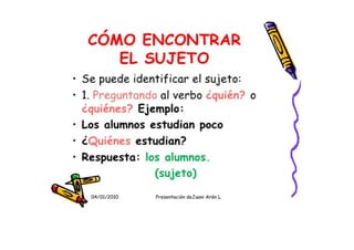 Apuntes lengua proyecto el puerto 