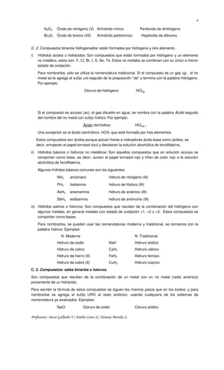 Apuntes nomenclatura | PDF