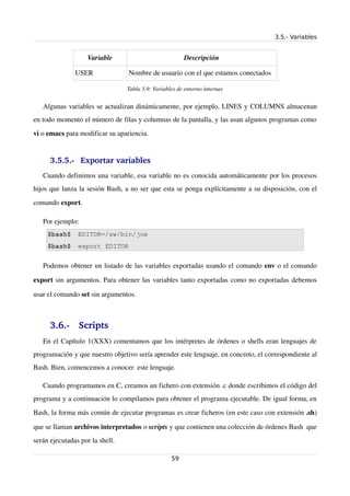 Comandos Shell Y Programacion En La Shell Del Bash