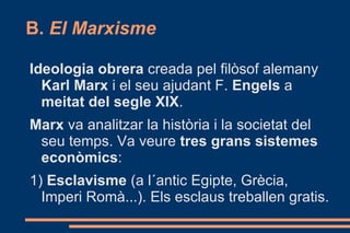 Perquè va sorgir el moviment obrer al segle XIX? 1) Amb la  Revolució Industrial  es van  concentrar molts treballadors  en una mateixa ciutat, fàbrica o mina. 2)  Condicions laborals  molt dolentes: Treball infantil 