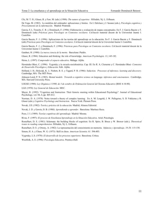 Apuntes tema 5 la ensenanza y el aprendizaje en la se | PDF