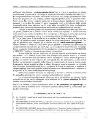 Apuntes tema 5 la ensenanza y el aprendizaje en la se | PDF