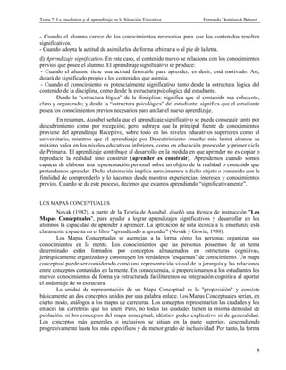 Apuntes tema 5 la ensenanza y el aprendizaje en la se | PDF