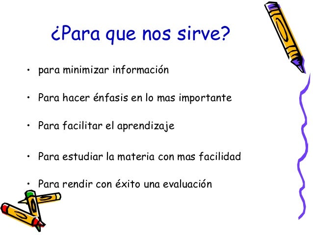 Apuntes y organización de la información.