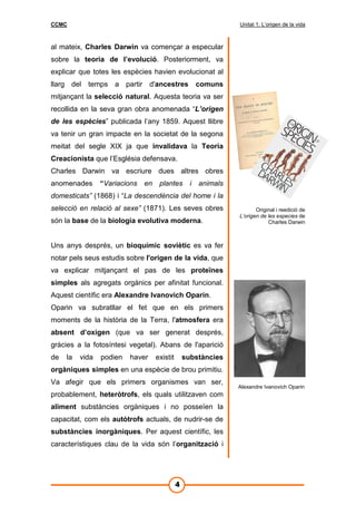 Apunts Orígen de la vida