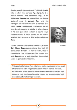 Apunts Orígen de la vida