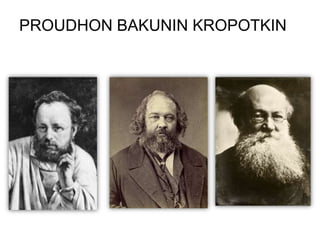 PROUDHON BAKUNIN KROPOTKIN

 