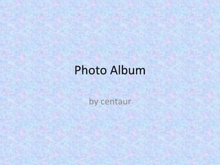Photo Album

  by centaur
 