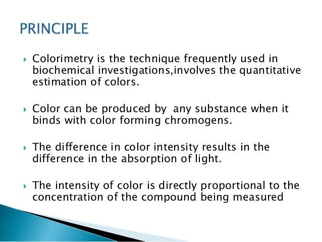 colorimeter visible light transmitted