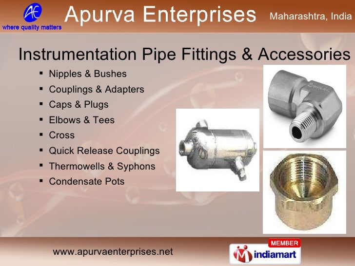 Instrumentation Pipe Fittings