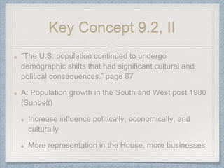 Key Concept 9.2, II
 
