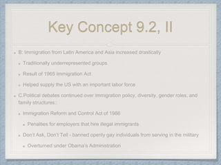 Key Concept 9.2, II
 