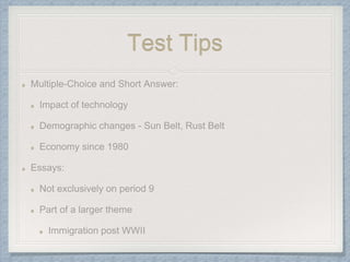 Test Tips
 