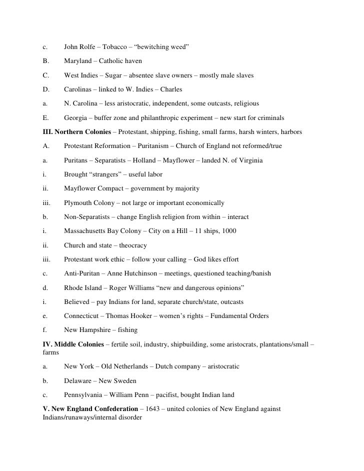 Apush Study Guide Apush Study Guide