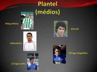 6Davide
20Tiago Magalhães
21Tiago Lenho
16Nandinho
4MiguelMota
 