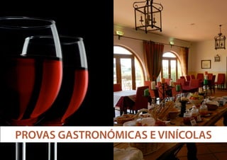 PROVAS GASTRONÓMICAS E VINÍCOLAS

 