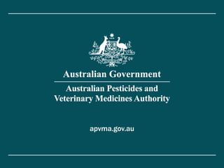 Apvma Label APVMA outcome-focussed approach to data requirements to support ...