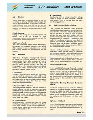 Finding for Start up 