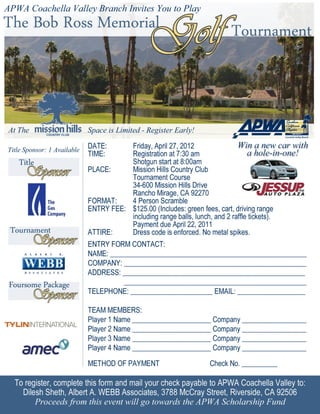 APWA Bob Ross Memorial Golf Tournament_04.27.12