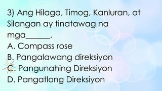 Naipaliliwanag ang kahulugan ng mga simbolo na ginagamit sa mapa sa ...