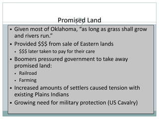 Open up land for farming