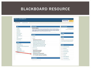 BLACKBOARD RESOURCE
 