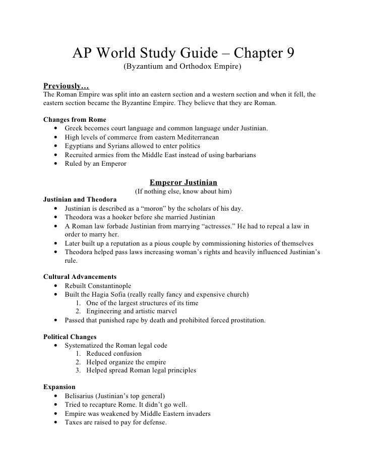 Ap World History Chapter 7 Spice Chart