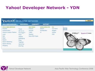 Yahoo Developer Network overview | PDF