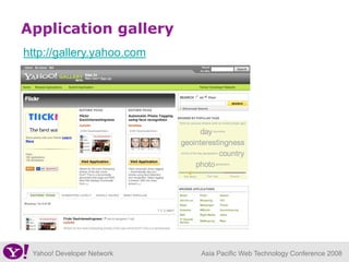 Yahoo Developer Network overview | PDF