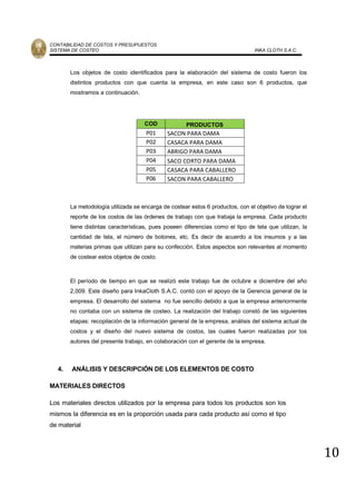 Sistema de costeo abc en una empresa de confecciones-textiles | PDF