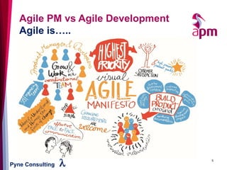 Pyne Consulting l 5
Agile PM vs Agile Development
Agile is…..
 