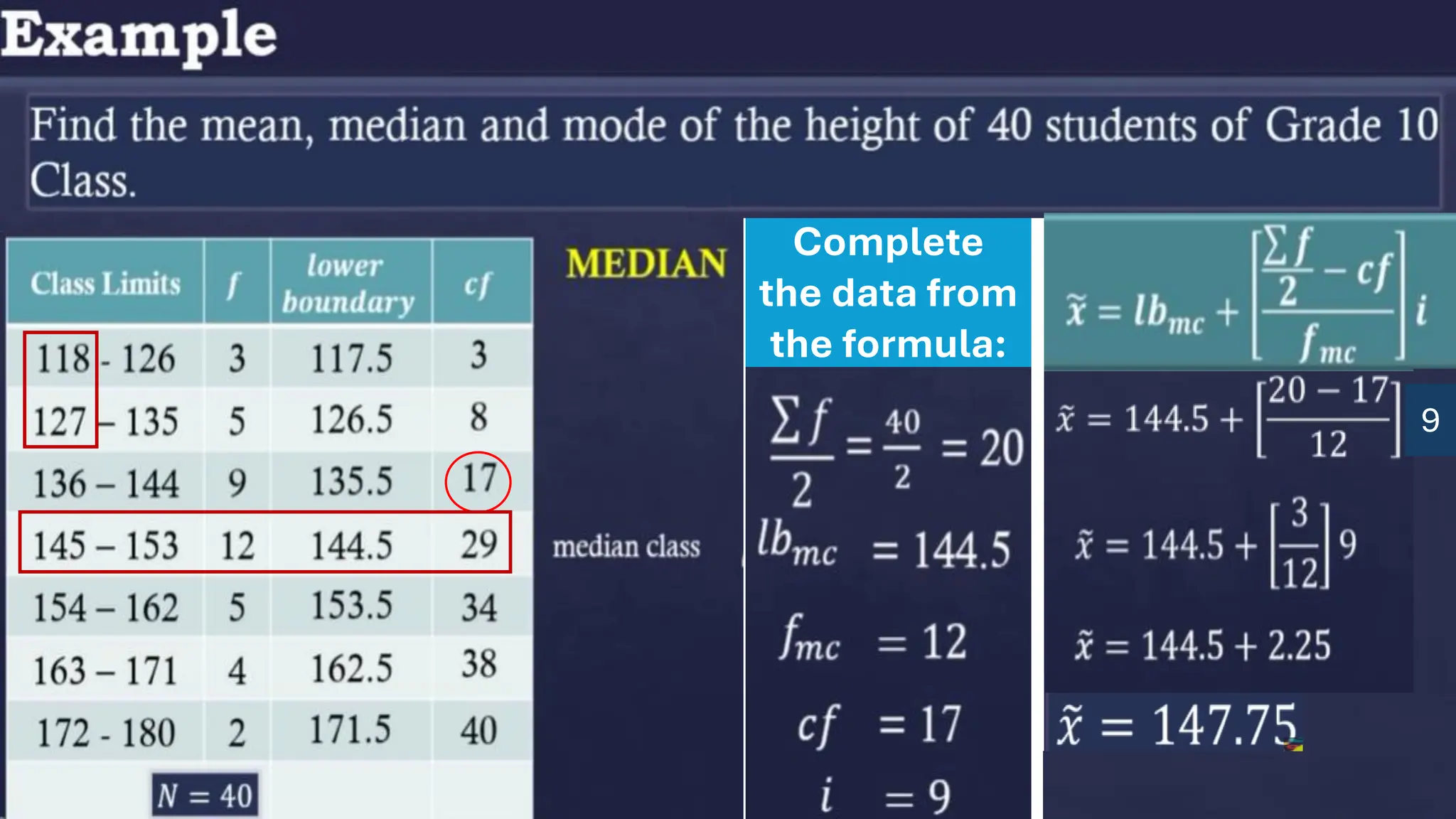 9
Complete
the data from
the formula:
 
