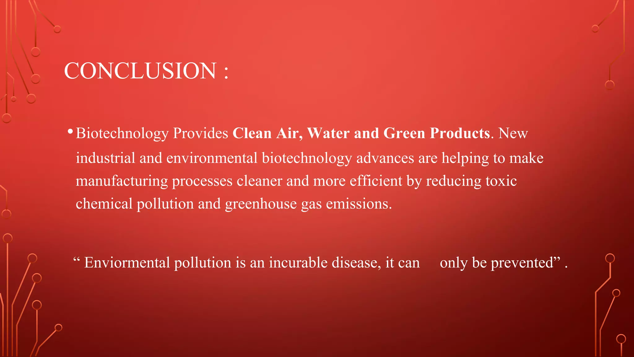 Role of biotechnology in environmental pollution | PDF