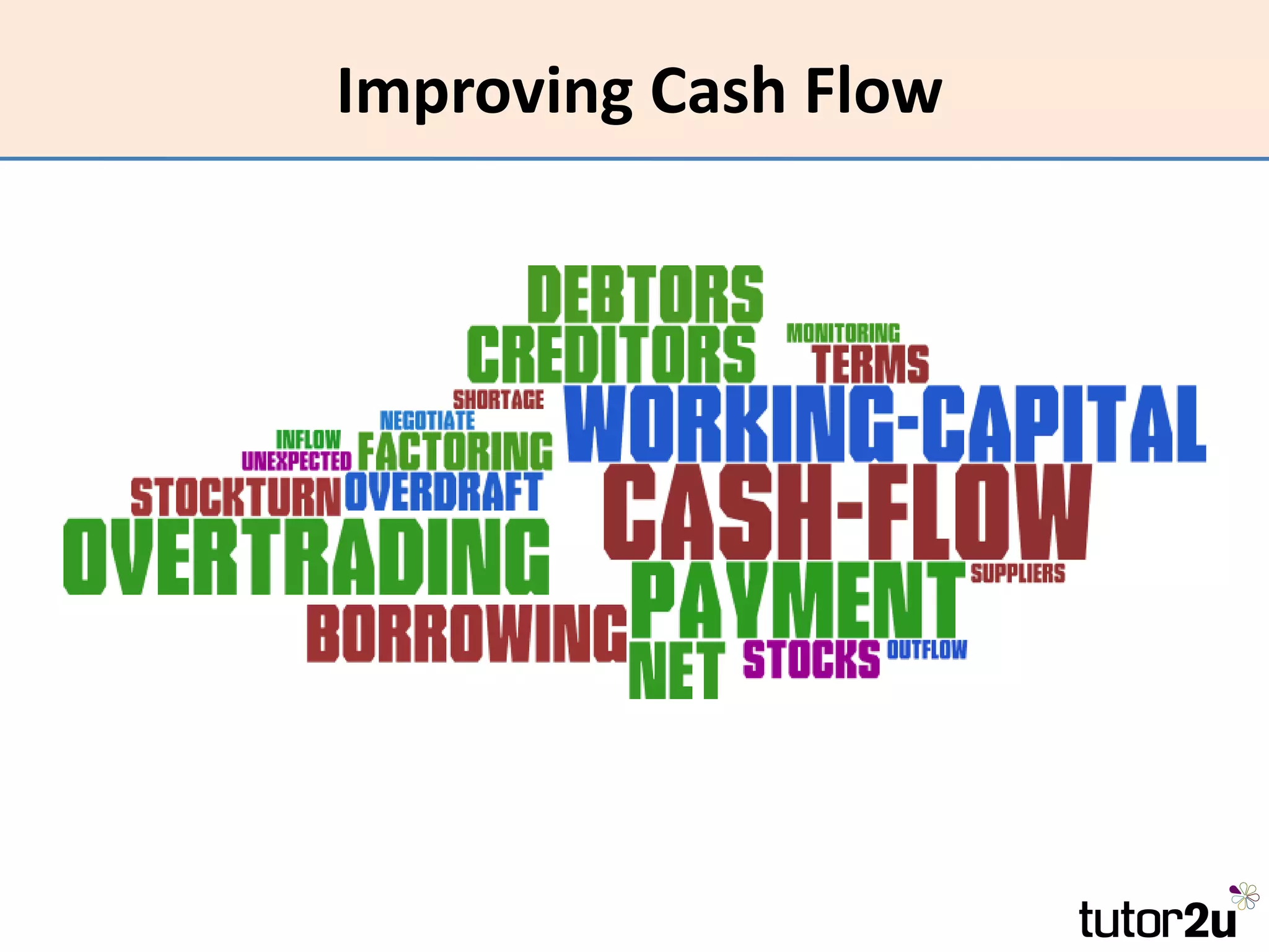 Improving Cash Flow
 