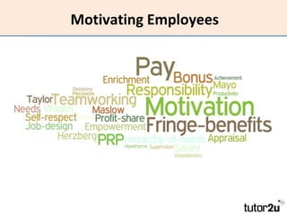 Motivating Employees 