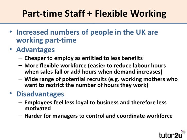 When employers can treat part-time workers differently Workers compensation benefits and injury claims must be handled in the same for part-time and full-time employees. There are also a number of other benefits that are widely offered to part-time and full-time employees such as on-the-job training, paid time off, and corporate wellness services that all employees can benefit from.
