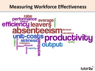 Measuring Workforce Effectiveness
 