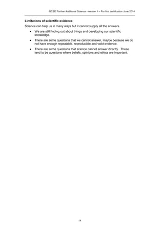Aqa further additional science