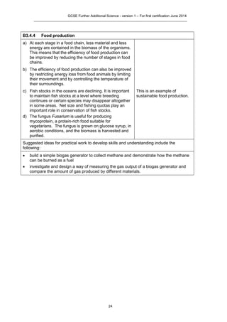 Aqa further additional science