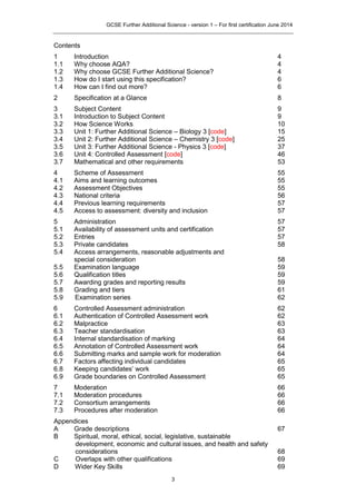 Aqa further additional science