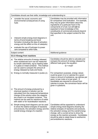 Aqa further additional science