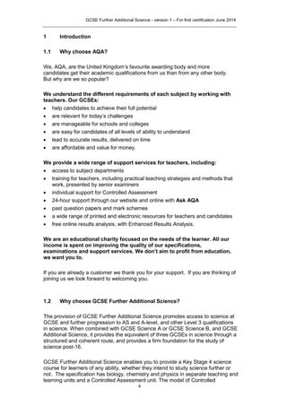 Aqa further additional science