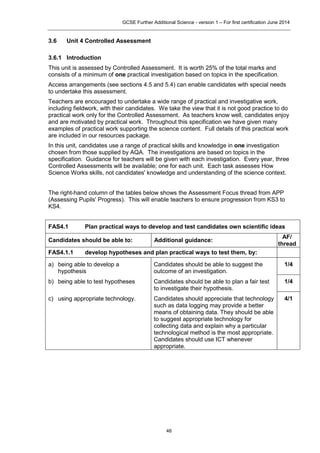Aqa further additional science