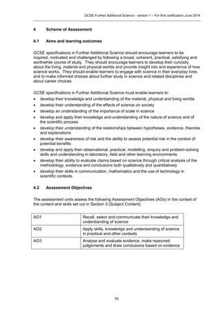 Aqa further additional science