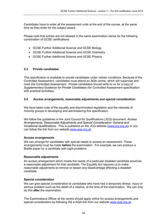 Aqa further additional science